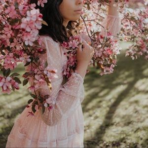 Rachel Parcell RARE pink ruffle dress